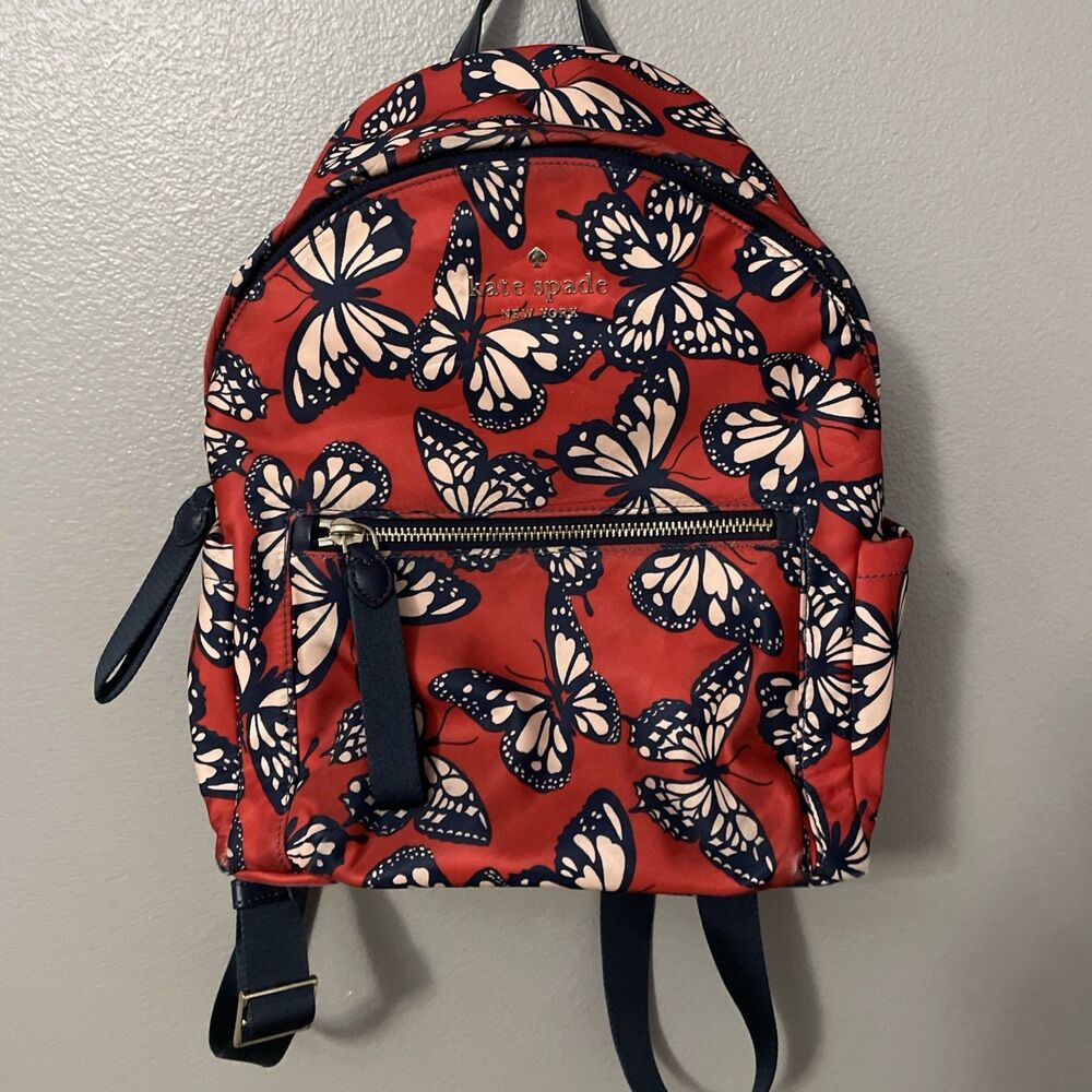 KATE SPADE Chelsea The Little Better Medium Nylon Backpack Butterfly D415 KB591